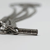 D'Orlan Silver-Plated Two Strand Flat Chain Necklace 24"