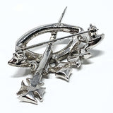 Ora Sceptre and Crown Rhinestone Brooch