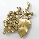 Crown Trifari Imitation Pearl Gold Tone Branch Brooch