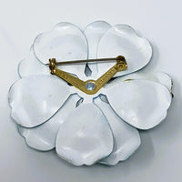 Made in W. Germany Blue Enamelled Metal Brooch
