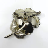 Coro Gold Tone Aurora Borealis Flower Brooch
