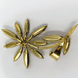 Unsigned Aurora Borealis Flower Brooch