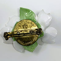 Denton Porcelain Dogwood Flower Brooch