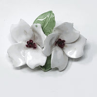Denton Porcelain Dogwood Flower Brooch