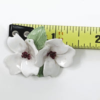 Denton Porcelain Dogwood Flower Brooch