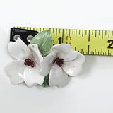 Denton Porcelain Dogwood Flower Brooch