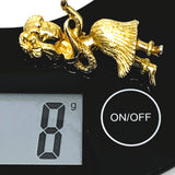 Gold Tone Hawaiian Hula Girl Dancing Brooch
