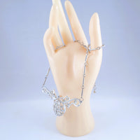 Coro Silver-Tone Clear Rhinestone Necklace