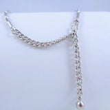 Coro Silver-Tone Clear Rhinestone Necklace