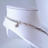 Coro Silver-Tone Clear Rhinestone Necklace
