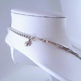 Coro Silver-Tone Clear Rhinestone Necklace