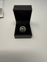 Tahitian Pearl and Diamond Ring