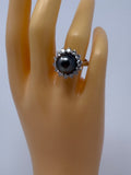 Tahitian Pearl and Diamond Ring