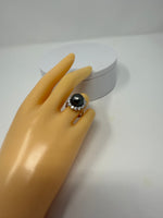 Tahitian Pearl and Diamond Ring