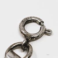 Silver Modernist Designer Necklace Size 13" - 16"