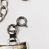 Silver Modernist Designer Necklace Size 13" - 16"