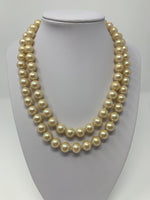 Les Bernard Faux Pearl Choker Necklace