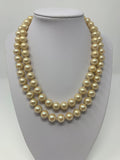 Les Bernard Faux Pearl Choker Necklace