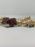 Les Bernard Faux Pearl Choker Necklace