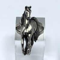 Silver Horse Ring Size 10.25