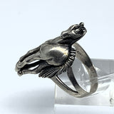 Silver Horse Ring Size 10.25