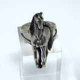 Silver Horse Ring Size 10.25