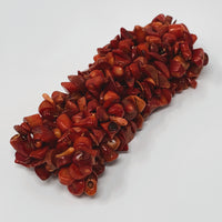Red Sciacca Coral Chip Beaded Stretch Cuff Bracelet