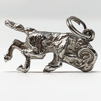 Ram Sterling Silver Charm Pendant