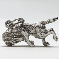 Ram Sterling Silver Charm Pendant