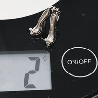 Stiletto Shoes Sterling Silver Charm Pendant