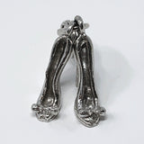 Stiletto Shoes Sterling Silver Charm Pendant