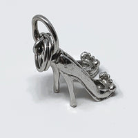 Stiletto Shoes Sterling Silver Charm Pendant