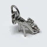Stiletto Shoes Sterling Silver Charm Pendant