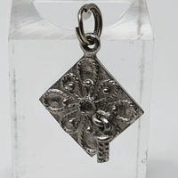 Graduation Cap Sterling Silver Charm Pendant