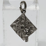 Graduation Cap Sterling Silver Charm Pendant