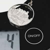 Banff Mount Eisenhower Sterling Silver Charm Pendant