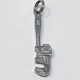 Monkey Wrench Sterling Silver Charm Pendant