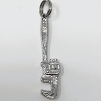 Monkey Wrench Sterling Silver Charm Pendant