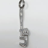 Monkey Wrench Sterling Silver Charm Pendant