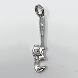 Monkey Wrench Sterling Silver Charm Pendant