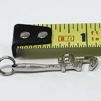 Monkey Wrench Sterling Silver Charm Pendant