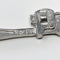 Monkey Wrench Sterling Silver Charm Pendant