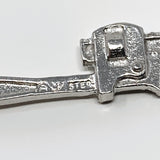 Monkey Wrench Sterling Silver Charm Pendant