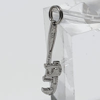 Monkey Wrench Sterling Silver Charm Pendant