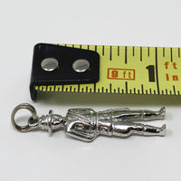 RCMP Mounty Sterling Silver Charm Pendant