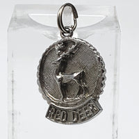 Red Deer Sterling Silver Charm Pendant