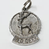 Red Deer Sterling Silver Charm Pendant