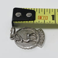 Red Deer Sterling Silver Charm Pendant