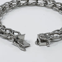 Sterling Silver Charm Bracelet Size 6 1/4 Inches