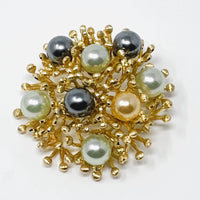 Christian Dior Grosse 1968 Imitation Pearl Brooch